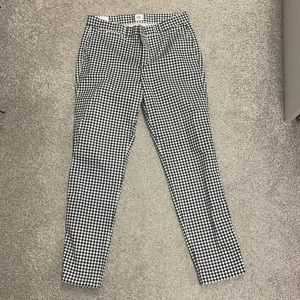 Gap Black and White Crop Dress Pants